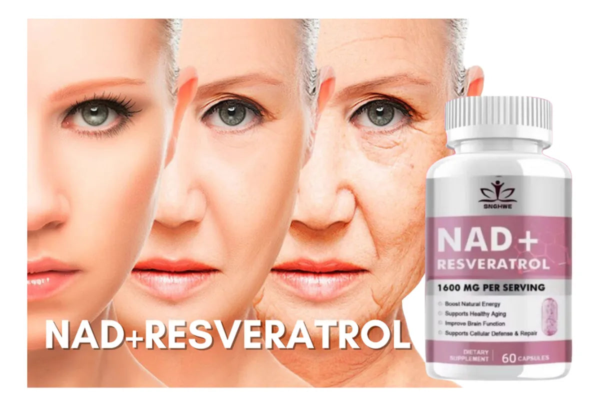 NAD+ con Trans-Resveratrol Puro 98% | 60 cápsulas