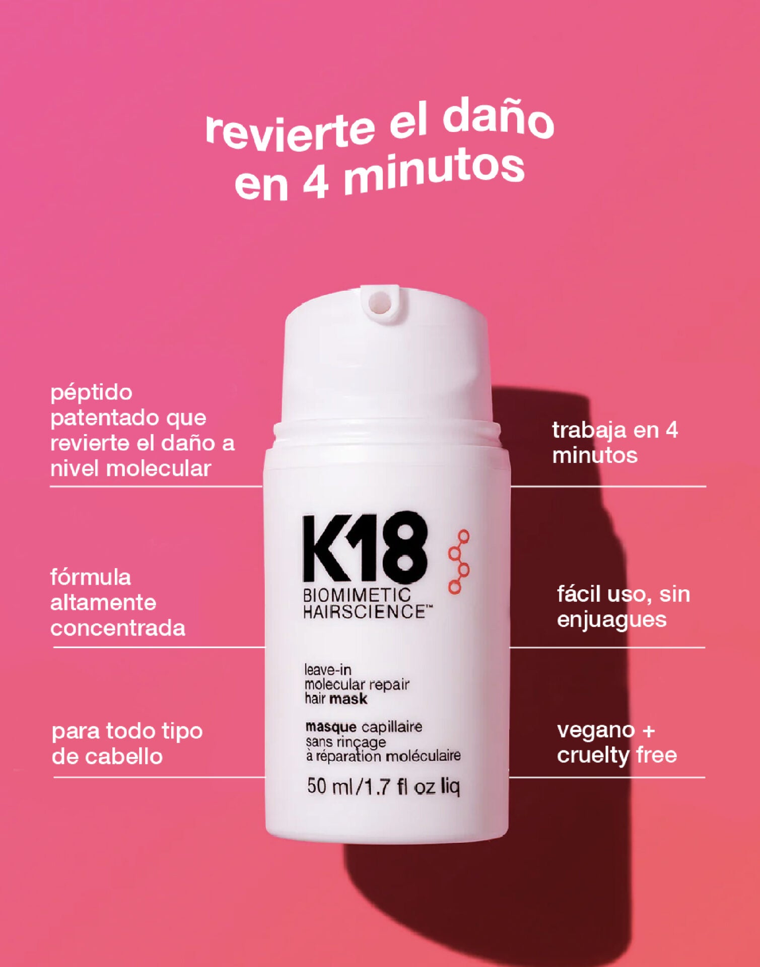 K-18 Máscara de Reparación del Daño a Nivel Molecular